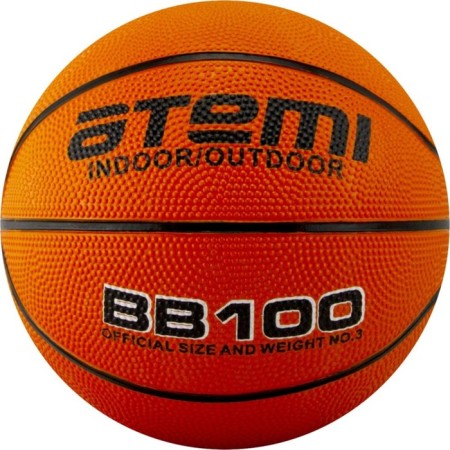 Basketball ball ATEMI BB100, size 5, rubber, 8 panels, circle 68-71 cm, glued