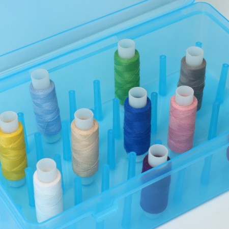 Organizer for storing threads, 42 departments, 23.5 × 13.5 × 6.5 cm, color mix-3