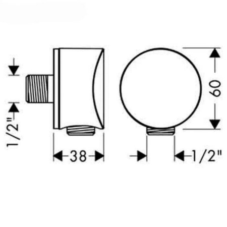 HOLEDERY UNIVERED HOVENT HANSGROHE FIXFIT 27453000-1