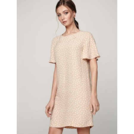 Women's dress, size XS, color Beige-White-3