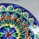 Plate of the Rishtan ceramics "Flowers", blue, flat, 15 cm, mix