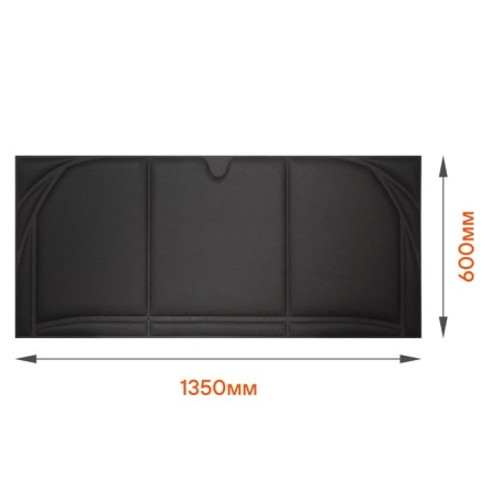 AIRLINE hood soundproof sound insulation, non-woven canvas with foil. coating, 135x60 cm-2