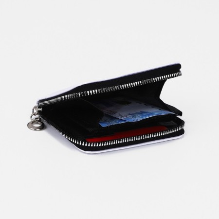 Lightning wallet, card for cards, for coins, white color-1