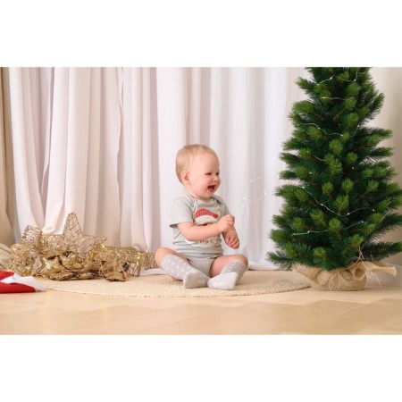 Боди детское Крошка Я «Мой первый НГ», рост 62-68 см, цвет серый-7