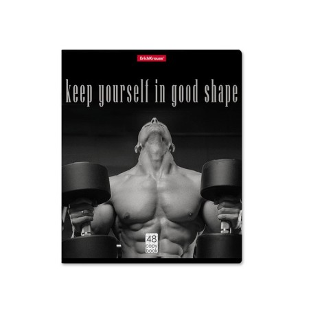 Notebook 48 sheets, A4 cage, Erichkrause, be in shape, mix-5