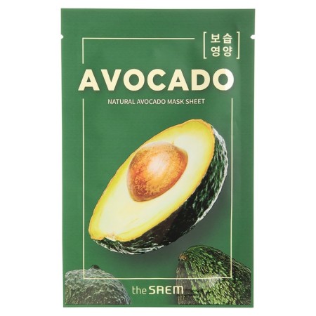 Facial face mask The Saem Natural Mask Sheet Avocado, 21 ml-2