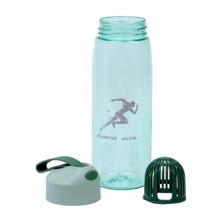 Water bottle, 550 ml, "movement - life", green-1