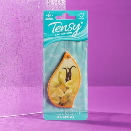 Ароматизатор подвесной Tensy картонный, Аромат моря TA-10-4