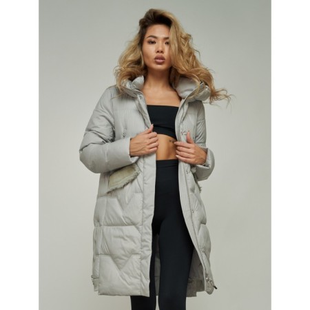 Coat insulated winter female, size 50, color gray-14