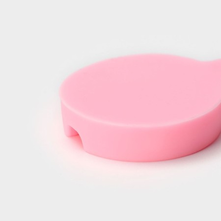 Mold "Button", silicone, 9.5 × 2.9 cm, pink color-4