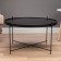 Coffee table "Uranus" YS-8483-40, black, glass 70x40 cm