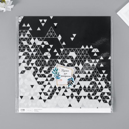 Scrapbooking paper bilateral "style" density 180 grams set 5 pcs 30.5x32 cm-6
