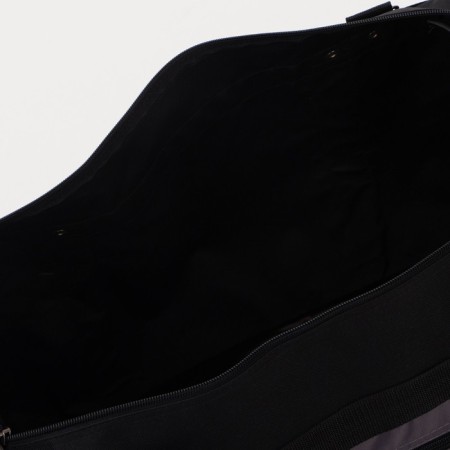 Road bag, 3 parts on zippers, external pocket, long belt, black/gray color-2