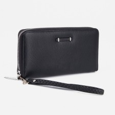 Women's wallet with lightning, black color