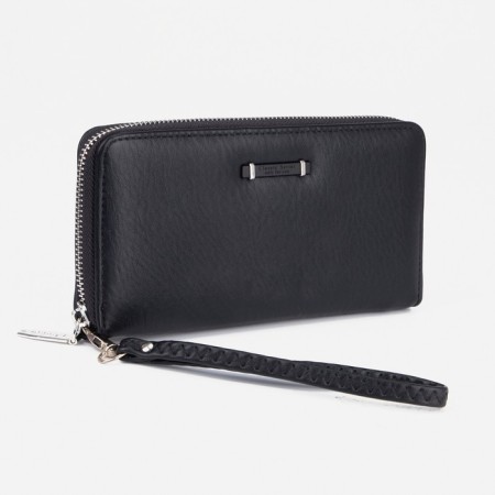 Women's wallet with lightning, black color