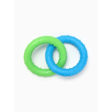 Chewing toy Superproof "Two Rings", Green/Blue-1
