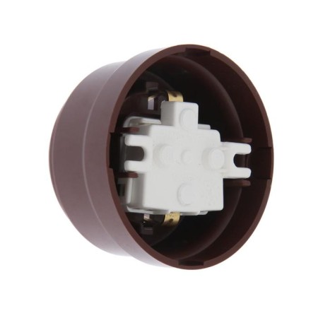 BYLLECTRICA socket Retro RA16-0206, 16A, one, external., S/c, cquer., IP20, brown.-1