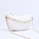 Bag Cross-Bodi with a zipper, white color