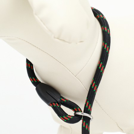 Collar - dog noisy, 0.8 x 45 cm, black and red-3