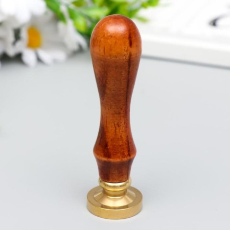 Printing for wax with a wooden handle "Mountain" 9x3x3 cm-2