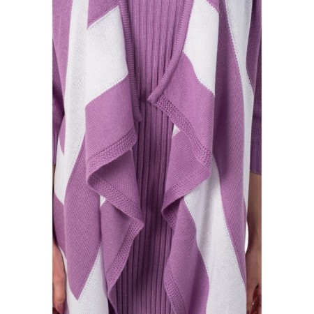 Cardigan female, size 44, lilac color, white-4