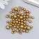 Decor for creativity plastic "Balls. Matte gold" d = 3-8 mm, set 10 grams