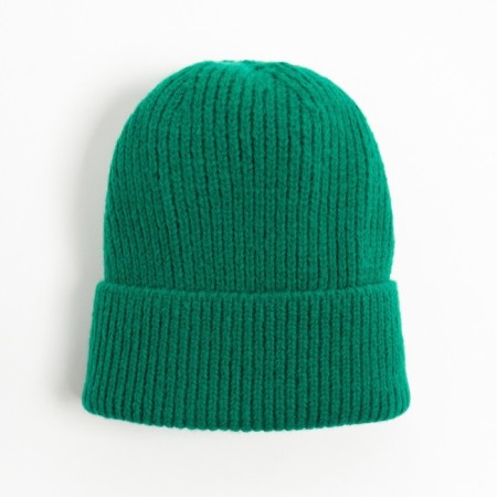Women's hat minku with lapel, size 54-56, green color-3