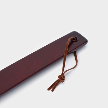 Spoon for shoes wooden, 30 × 4 cm, brown color-3