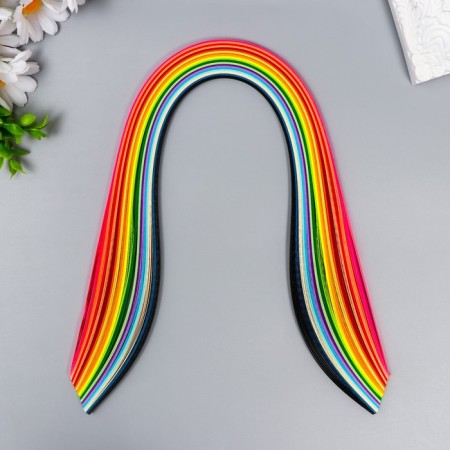 Strips for quilling "Color" (nr 240 strips) width 0.5 cm length 54 cm 26x11x0.5 cm