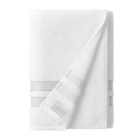 Verossa Reticolo towel, 450 g, size 50x90 cm, white color-1