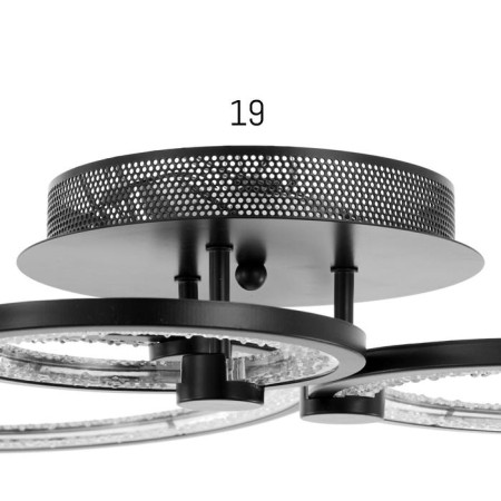 Chandelier 71104F/3BK LED 94W 3000-6000k Dimmer Black Bayerlux-8
