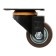 Furniture wheel Cappio d = 62, on the site, rotary, TPR coating