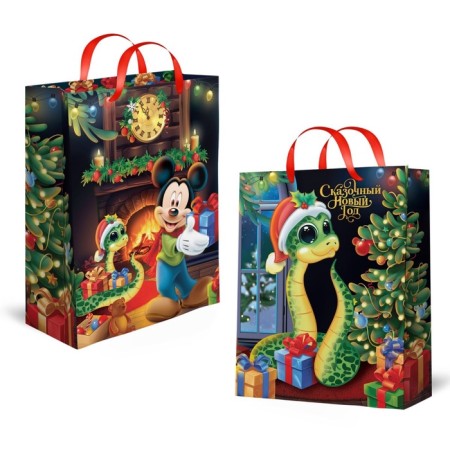 New Year. Gift package, 31x40x11.5 cm, packaging, Mickey Mouse-1