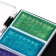 Watercolor paints, mother -of -pearl, + brush, in a plastic box, 8 colors
