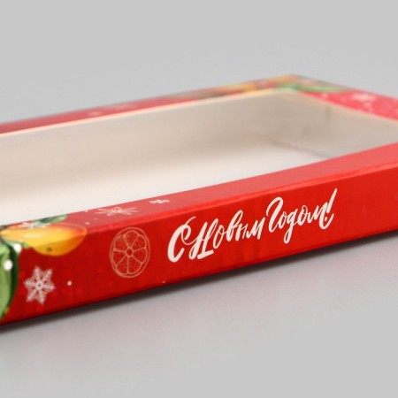 Gift box for the tile shock-yes with the window of the "Magic New Year!" , 17.1 x 8 x 1.4 cm-2