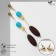 Earrings Assorted "Vacanda" style, sophisticated, color