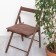 Siddle on the chair Ethel Kitchen 42x42 cm, brown color, 100% cotton, sarzha 220 g/m2