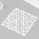 Plastic "pattern" 15x15 cm stencil