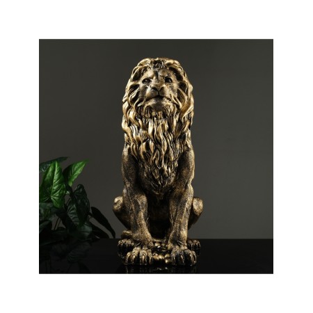 Figure "Leo Young" black gold, 70x35x43cm