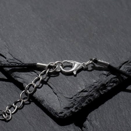 Unisex "Legends" Dragon with a sword, color black silver on a black lace, 60 cm-4