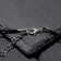 Unisex "Legends" Dragon with a sword, color black silver on a black lace, 60 cm