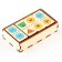 Domino wooden "figures" 28 chips 50x25 mm