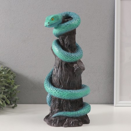 New Year's piggy bank "Snake on the stump" 33 x 14 x 15 cm.-4
