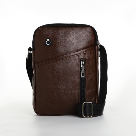 Male bag, brown color-1