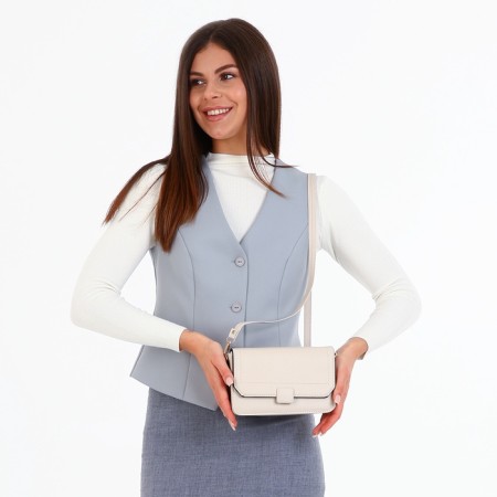 Bag Women's Messenger on Magnet, Milk color-1