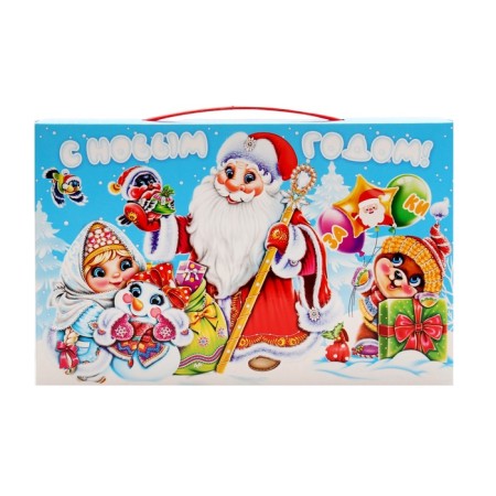 New Year. Gift set of sweets "Time" with a game and animation, 500 g-1