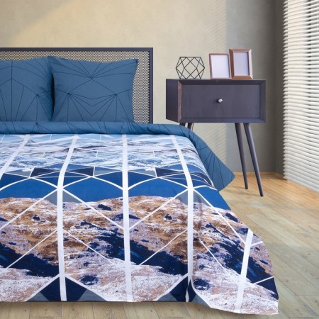 Bed linen "Ethel" duet mountain peaks 143*215 cm - 2 pcs, 220*240 cm, 70*70 cm -2 pcs, 100% HL, calico-2