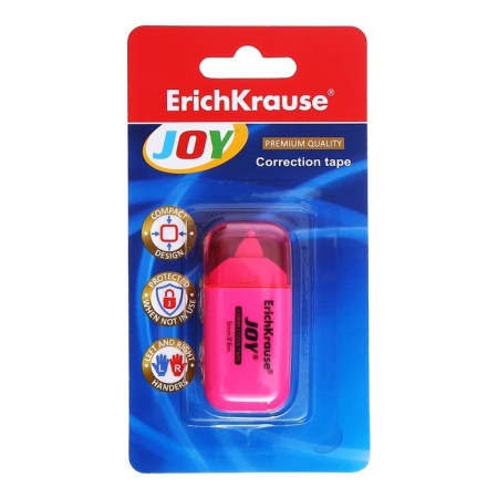 Correcting tape, Erichkrause Joy, 5 mm x 6 m, in blister, mix-4