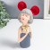 Polystone souvenir "Girl with ears with flower/star" MIX 7x5x21.5 cm