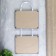 Double photo frame on braid L-3 15x21 cm, silver (plastic screen)